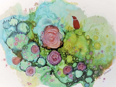 Framed Rever De Montagnes Print