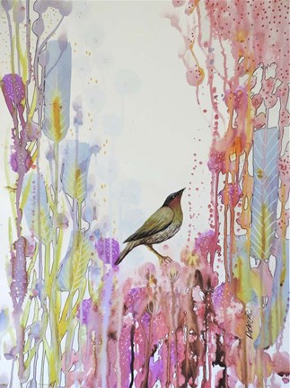 Framed Le Vent Est Douceur Sur Mes Joues Print