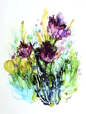 Framed Certaines Fleurs Sont Des Chansons Print