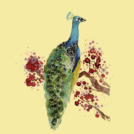 Framed Paon Carre Print