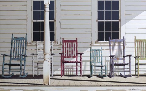 Framed Rocking Chair Family Print