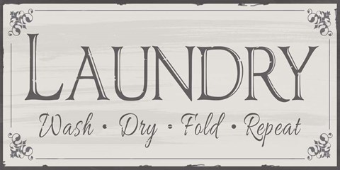Framed Laundry Wash Print