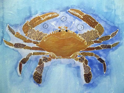 Framed Tattooed Crab Print