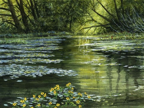 Framed World of Light Print