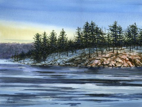 Framed Cold Bright of Winter Print