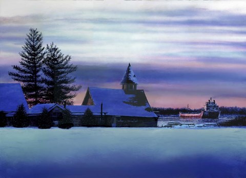 Framed Twilight&#39;s Last Gleaming Print