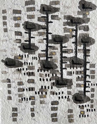 Framed Celestial Ladder Print