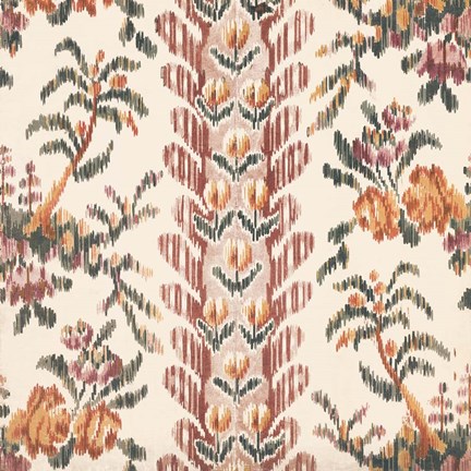 Framed Flame Stitch Motif IV Print