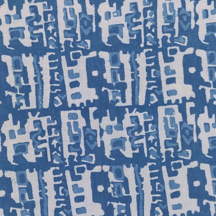 Framed Blue Batik II Print