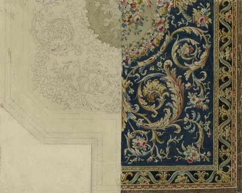 Framed Vintage Design Sketch II Print