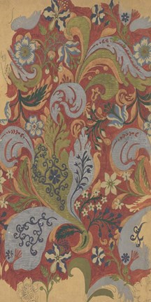 Framed Vintage Design Sketch V Print