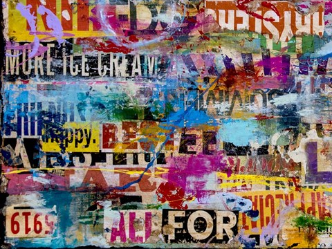 Framed Metromix Luv I Print