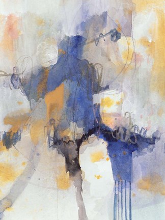 Framed Watercolor Tatter II Print