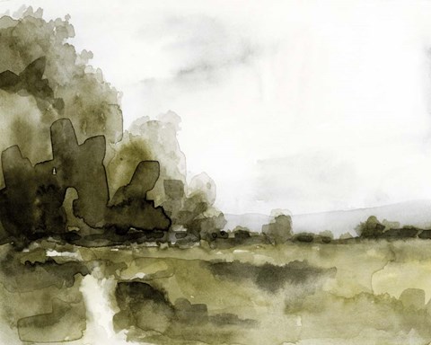 Framed Simple Watercolor Scape I Print
