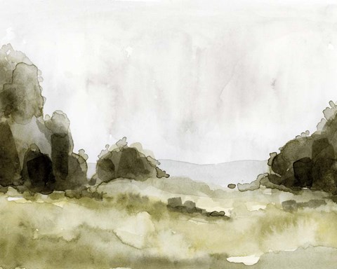 Framed Simple Watercolor Scape II Print
