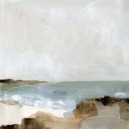 Framed Ocean Sigh I Print