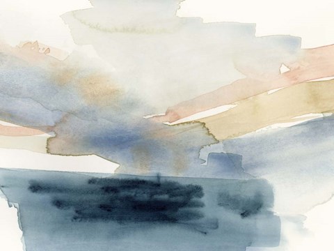 Framed Watercolor Swathe II Print