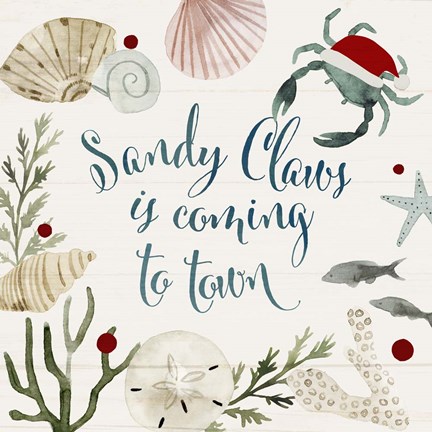 Framed Sun-kissed Christmas III Print