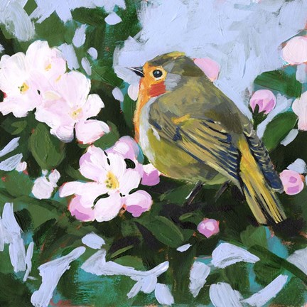 Framed Perching II Print