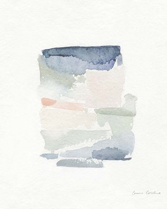 Framed Sea Glass Color Studies III Print