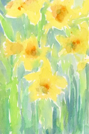 Framed Daffodils I Print