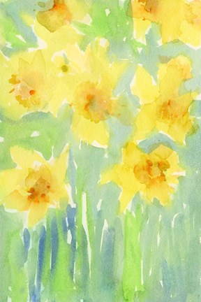 Framed Daffodils II Print