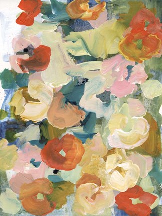 Framed Country Flowers II Print