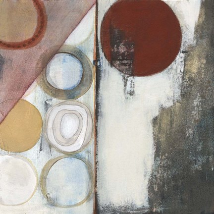 Framed Seven Circles I Print