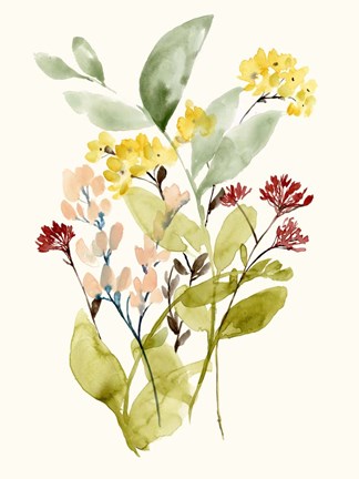 Framed Spring Sprigs I Print