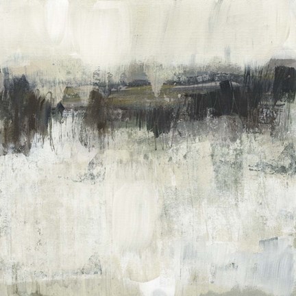 Framed Neutral Horizon Line I Print