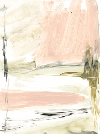 Framed Peach Sorbet I Print