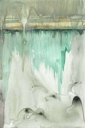 Framed Verde Horizon I Print