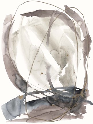 Framed Inky Vortex II Print