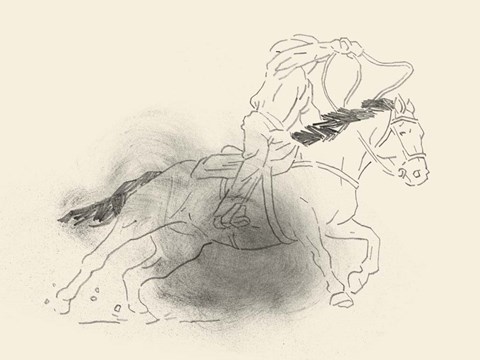 Framed Roping Lessons I Print