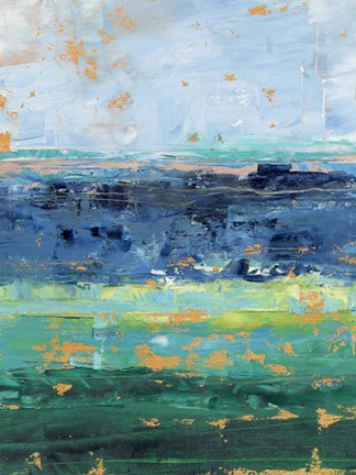 Framed Earth and Sea I Print