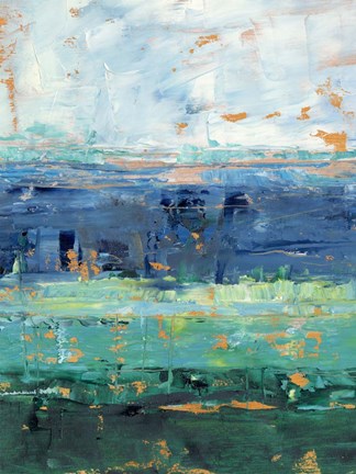 Framed Earth and Sea II Print