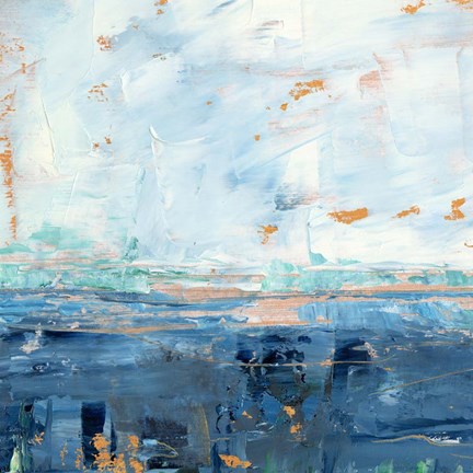 Framed Serene Seascape II Print