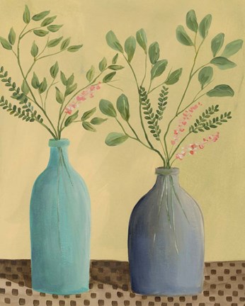 Framed Bottle Vignette II Print