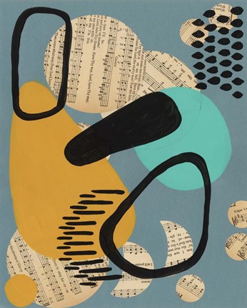 Framed Contemporary Configuration V Print