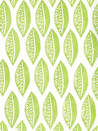 Framed Lino Leaf I Print