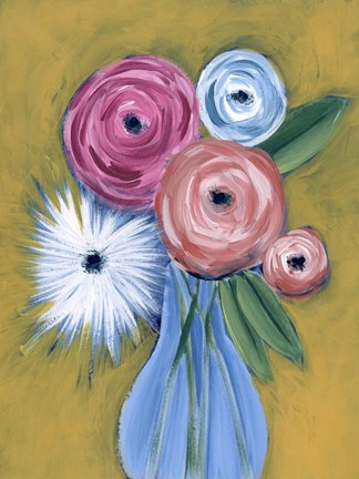 Framed Fictitious Floral II Print