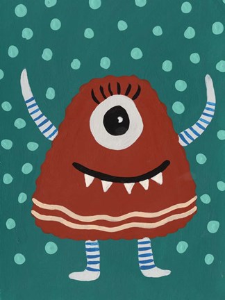 Framed Happy Creatures VI Print