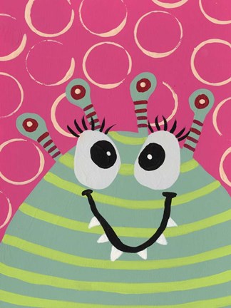 Framed Happy Creatures VII Print