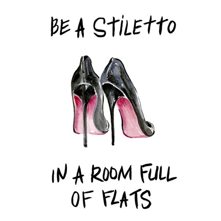 Framed If the Shoe Fits II Print