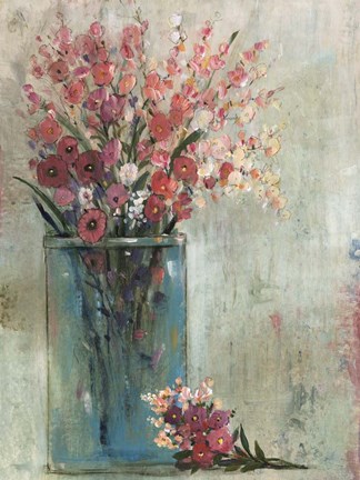 Framed Blue Jar II Print