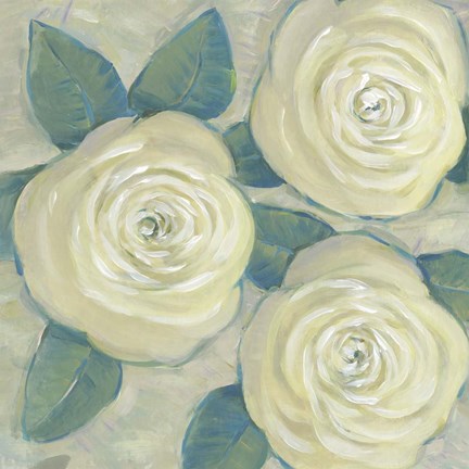 Framed Roses in Bloom II Print