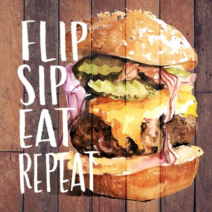 Framed Chillin' &amp; Grillin' I Print