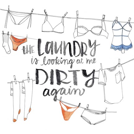 Framed Out to Dry II Print