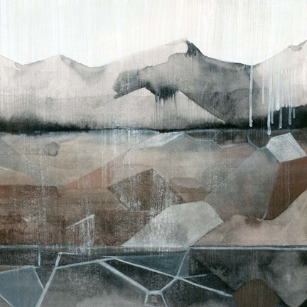 Framed Valley Stormscape I Print