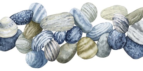 Framed Found Pebbles III Print